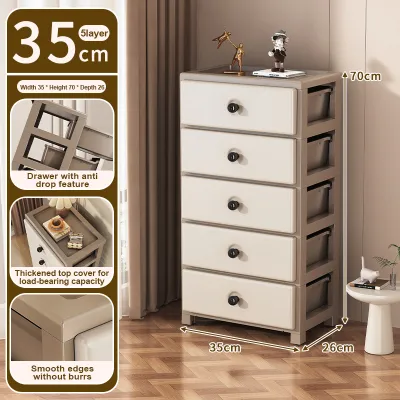 IMUTO Cabinet for clothes Thick organizer storage cabinet With Wheels Drawer Durabox storage for clothes