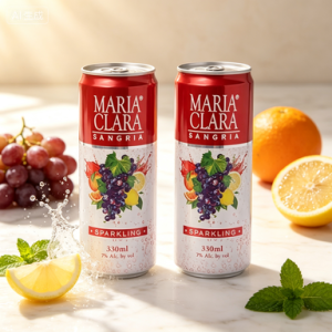 Maria Clara Sparkling Sangria 330ml Can 7% ABV Refreshing Fruit Sparkling Wine Ready-to-Drink Cocktail for Party Celebrations