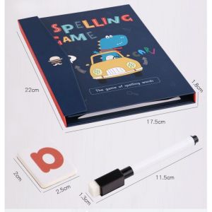 Magnetic spelling game mainan edukasi anak belajar menulis magnetic alphabet buku belajar menulis