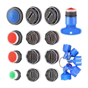 17PCS Faucet Cache Aerators Faucet Aerator Key Wrenches Removal Tool 16.5/18./21.5/24 mm For Kitchen