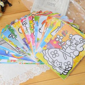 Đồ chơi giáo dục trẻ em tranh cát hoạt hình DIY handmade -Lumbley