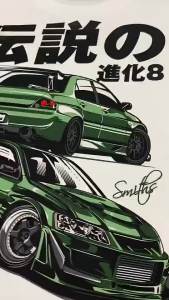 Smiths Clothing Lancer Evolution 8 T-shirt
