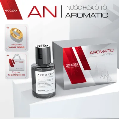 Nước Hoa Ô Tô Cao Cấp GOCADO - AROMATIC 160ML - Hương Hoa Cỏ Kết Hợp Gỗ Thơm Trầm Ấm Khử Mùi