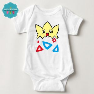 Baby Character Onesies with Name Back Print - Pokemon-Togepi