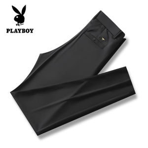 PLAYBOY Fashion Ice Silk Pants Casual Pants Summer Quick Dried Breathable Live Broadcast Ice Silk Shorts Sports Outdoor Youth Middle aged Pants Straight Tube Strap
