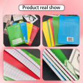 10PCS Writing Composition notebook 80 Leaves A5 grade 1-5 School YARN Waterproof 10Colors notepad. 