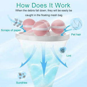 ✨Laundry Bag/Laundry Ball/Dust Removal/Rotating/Hair Adhesion & Durability/No Water Accumulation/Stay Clean/Skin-Friendly/Foul Prevention X22011805CC-Clean Rotating Laundry Ball