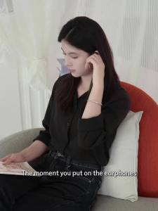 HTC NE29 In Ear ANC Noise Cancelling Bluetooth Earphones HiFi Stereo Wireless Earphones Comfortable Ultra Light Noise Cancelling Sports Waterproof