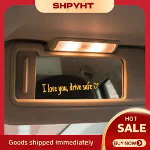 SHPYHT✨ Car Rearview Mirror Sticker I Love You Message for Romantic Vehicle Customization