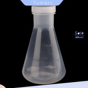 Tumato 50ml To 1000ml Lab Plastic Erlenmeyer Flask Conical Container Bottle With Screw Cap For Laboratory Experiment