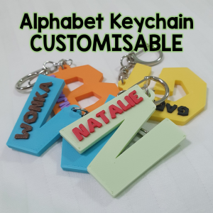 Personalised Alphabet Keychain Customisable