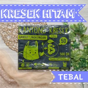 Kantong Plastik Kresek Hitam TEBAL Ramah Lingkungan Oxium TEBAL No 50 Plastik KResek Hd MUrah