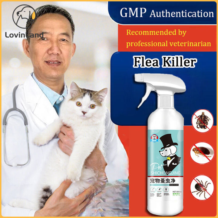 Pet spray for Cat&Dog 500ml Control Ticks, Fleas, Mites & Lice flea killer for cat lice