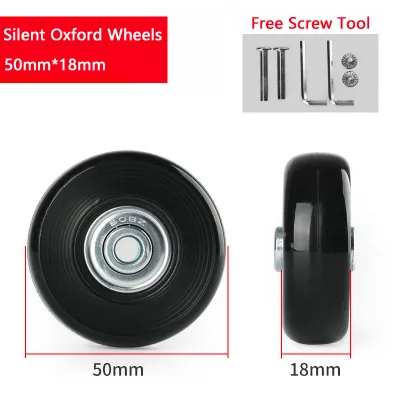 【SKIT SG】2/4 Pcs Luggage Wheels Luggage Suitcase Replacement Wheel Repair with Screws for Travel Suitcase Axles Repair Kit 40/45/50/60mm Luggage Wheel Replacement Silent Flexible Durable Wear Resistant Screw Replacement With Repair Tool Axles Accessories