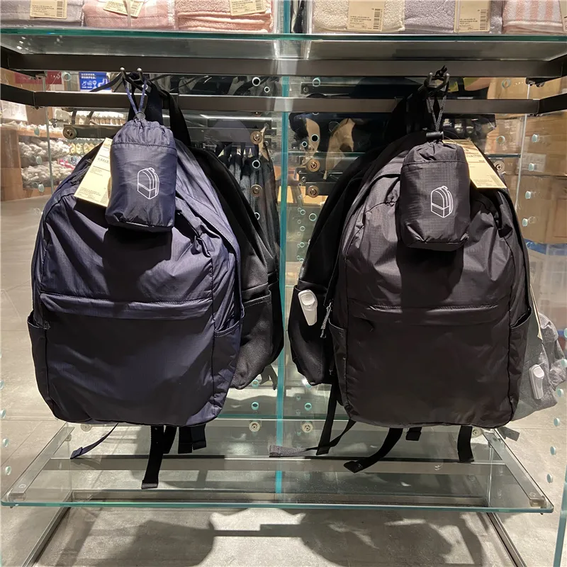 MUJI Purchasing new Muji foldable backpack paraglider storage bag travel backpack lightweight and durable Lazada Singapore