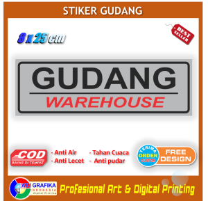 Stiker gudang identitas ruangan khusus tempat penyimpanan sticker pintu kantor toko restoran rumah