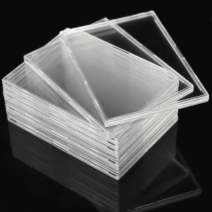 YESMILE 5/10Pcs Snap Type Closure Card Holder Non-ic Design Acrylic Display Case Durable High Transparency Display Stand Trading Cards