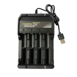 18650 19800mAh 3.7V Battery with USB Charger for LED Torch, Radio, and Electric Fan Rechargeable Battery