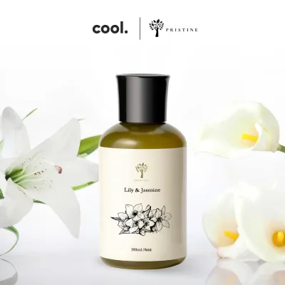 Pristine Home Scent Refill | Lily & Jasmine | Garden | Essential Oil | 180ml | Fragrance Home Refill for Reed Diffuser