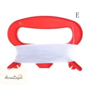 PL [AuraLayor] Flying Kite Line String With D Shape Winder Handle Board Outdoor Kite ToolsKids Outdoor Sports White new