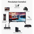 SIVATEL TV LED HD PC Tampilan HD Monitor Rumah TV 24 inch Monitor Kantor Pemantau Komputer  Tampilan Layar HD  FULL High Resolution 1080P. 