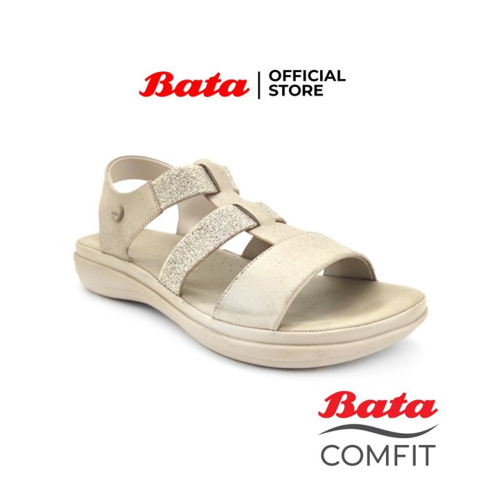 Bata Comfit Sepatu Sandal Wanita Colar Gold 5618325 Sandal Kulit - Main Image