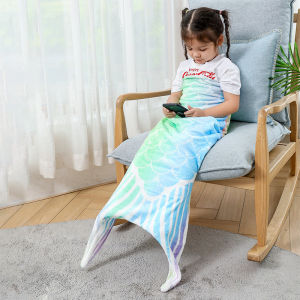 【SG】Children Sleeping Bag Flannel Mermaid Blanket Sleeping Blanket Adult Children Universal Mermaid Tail Blanket Warm Sleeping Bag