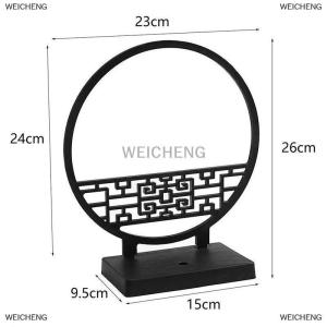 [COD] WEICHENG ชุดบอนไซลายดอกพลัมประดิษฐ์ที่ได้รับแรงบันดาลใจจากจีนหรูหราพร้อมฐานฉากกั้นเหมาะสำหรับตกแต่งบ้านและสำนักงานรวมถึงหม้อ