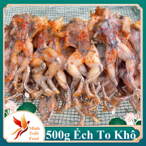500g Khô Ếch Lột Da Đùi Thịt Nhiều Con To Chắc Ngọt Ngon Như Thịt  Ếch Tươi- ĐẶC SẢN MINH TRIẾT