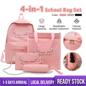 Shop 4 In 1 Korean Bag Set For School online Lazada .my