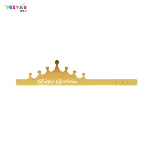 FR-C790 Topi Anak Ulang Tahun Kertas Bentuk Mahkota / Crown Happy Birthday Party Hat Topi Kertas HBD Dekorasi Pesta