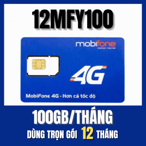 Sim Data 5G Mobifone 12MFY 100GB/Tháng - Không Giới Hạn Data Theo Ngày - Không Cần Nạp Tiền Dùng 1 Năm Miễn Phí . FREESHIP - CHƯA KÍCH HOẠT