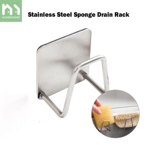 Homenhome 1 Cái Giá Để Ráo Bọt Biển Bằng Thép Không Gỉ Giá Treo Bồn Rửa Nhà Bếp Gắn Tường Lưu Trữ Nhà Bếp Giá Giá Treo Bóng Dây Bồn Rửa Treo Tường Móc Treo Cho Phòng Tắm Nhà Bếp