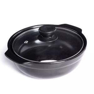 Nồi đất tráng men nắp kính chịu nhiệt 180 độ chuyển nấu mì cay kho tộ ... nhiều kích cỡ