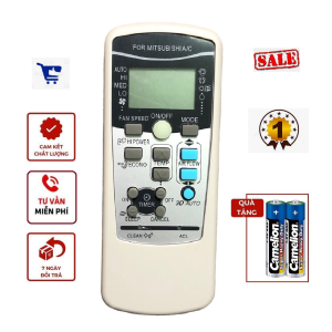 Điều khiển máy lạnh MITSUBISHI HEAVY - Tặng kèm pin hàng loại tốt - Remote từ xa MITSUBISHI