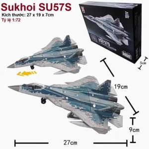 Mô Hình Quân Sự Máy Bay Tiêm Kích SUKHOI SU-57 Tỷ Lệ 1:72