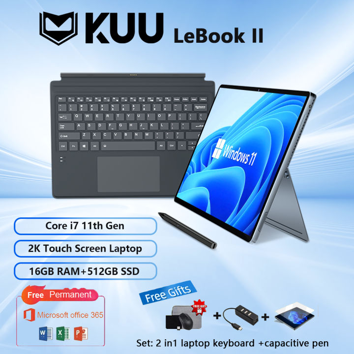 KUU 2-in-1 Touch Tablet Laptop Core i7-1165G7 16G