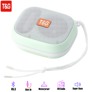 T&G TG-394 TWS Stereo Surround Sound Portable Wireless Speaker IPX7 Waterproof with Strap