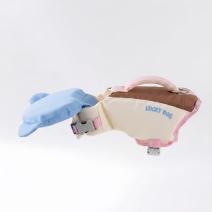 GOUPO Adjustable Dog Swimming Vest Waterproof Strong Buoyancy Pet Swimsuit  Breathable Dog Life Jacket For Pet 2-27kg