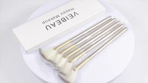 Slim Soft Facial Fan BrushMakeup Cosmetic Multi Use Mask Acid Applicator for Glycolic Peel MasquesChemical Peel BrushPack of 5