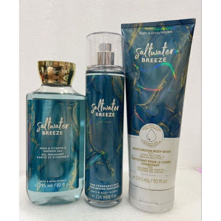 Bath Body Works Saltwater Breeze Mist/Lotion/Shower Gel/Body