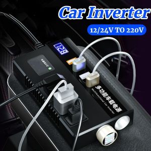 CRUSHES Universal Car Inverter High Power 12V/24V To 220V Car Power Converter Portable QC 3.0 Type C Charger Car Converter Socket For Cars/trucks