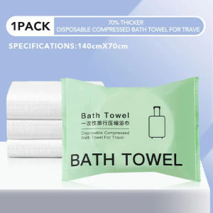 Large Cotton Compressed Bath Towel Disposable Towel Travel Trip for Women Men Kid Quick-Drying Essential Shower Towel