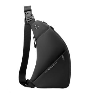 กระเป๋าเป้สะพายหลังกระเป๋าหน้าอกลำลองผู้ชายมีหลายช่องกันน้ำมีรูเสียบหูฟังคาดลำตัวกระเป๋าสะพายกระเป๋าหน้าอก