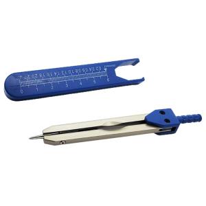 ECG Divider Professional Advanced Stainless Steel EKGCalipers With Protective Cover Ruler Measure Divider