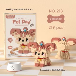 Pet Mini Brick Cat Dog Nano Block Educational Toys For Kids 微颗粒积木宠物小猫小狗