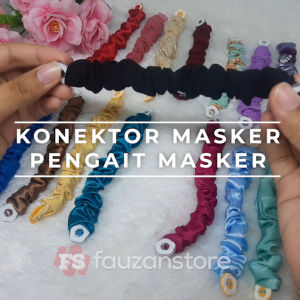 Konektor Masker Earloop | Pengait masker hijab Kancing Macam-macam Warna [BISA SATUAN]