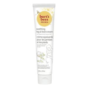 Burts Bees Mama Bee Leg and Foot Cream Soothing Formula with Peppermint and Coconut Oil Fragrance Free 99% Natural Origin 3.38oz