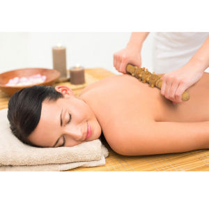 33cm Wooden Home Spa Muscle Roller Stick Cellulite Blaster Fascia Body Back Leg Relaxing Tool Self Massage Product For Women Men