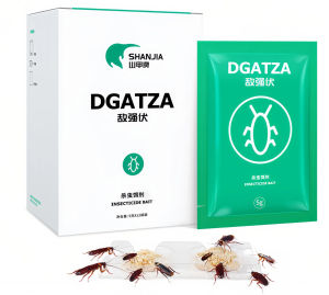 ShanJia Very Powerful Effective Cockroach Killing Bait Pest Control Cockroach Killer Repellent Powder For Kitchen Restaurant 山甲牌蟑螂诱饵药全锅端 (12 small packets)